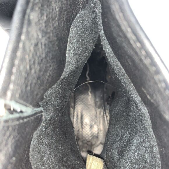 Carmim Women's Biker Moto Boots Black Leather Studded Buckle Strap Ankle Boots - Picture 12 of 14